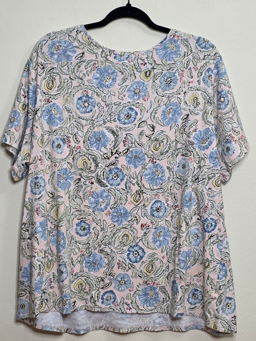 croft & barrow Floral WOMENS Top - Pink, Blue & Green - Picture 2 of 3